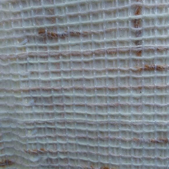 Vintage retro 1970s textured lined curtain panels - each panel is 38"W x 44"L - Picture 2 of 6